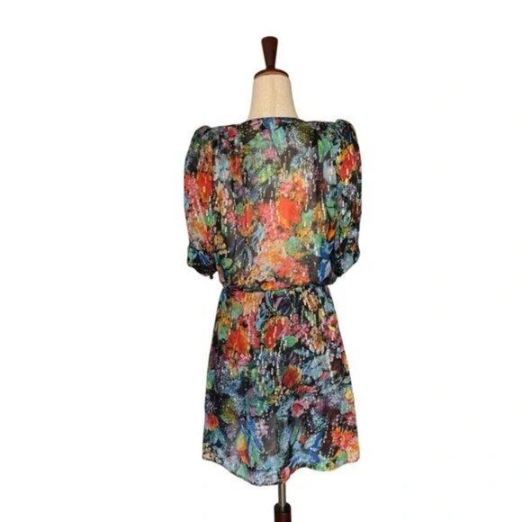 The Kooples Tokyo Night Floral Print Wrap Dress - Picture 8 of 8
